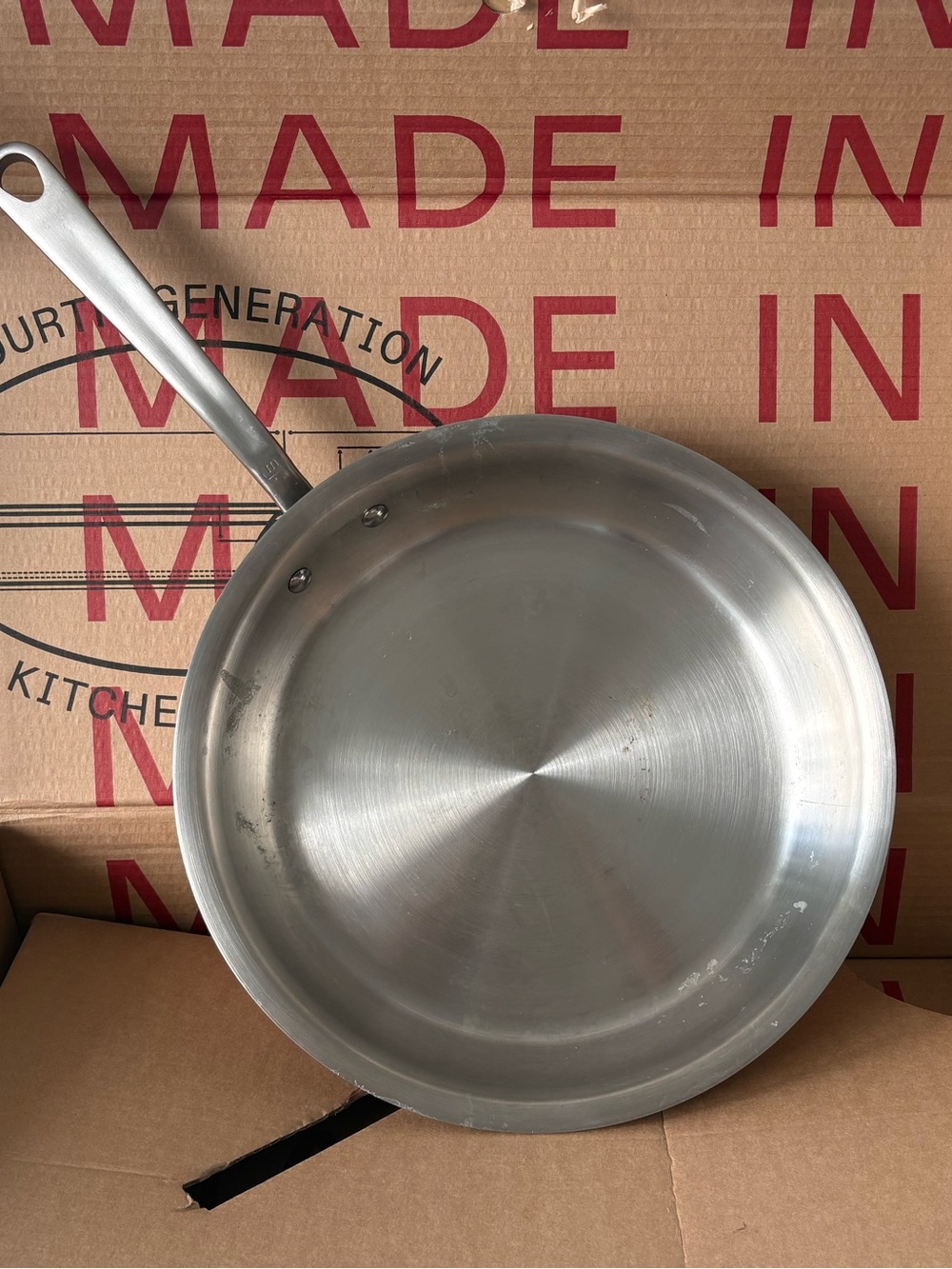 Made In Cookware - 12-Inch Stainless Steel Frying Pan - 5 Ply Stainless Clad - P